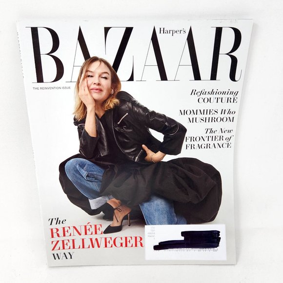 HARPER'S BAZAAR Magazine April 2022 Issue Jeans RENEE ZELLWEGER Reinvention - Picture 1 of 11